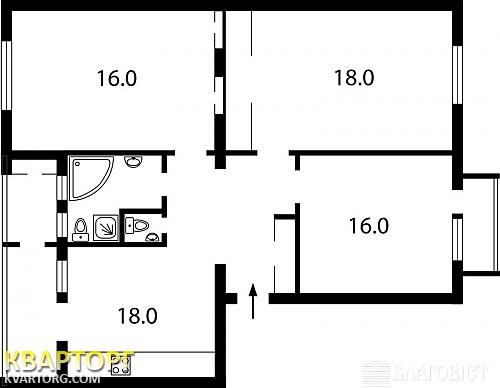 Sell 3-room apartment. Киев,  Заньковецкой — photo 2