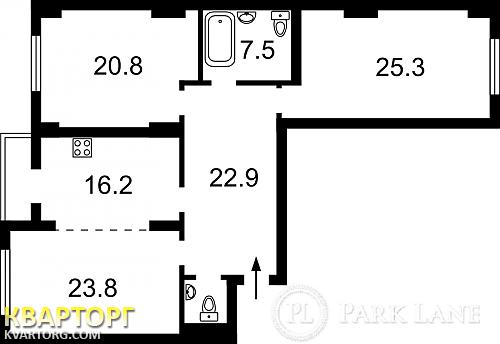 Sell 3-room apartment. Киев,  Окипной — photo 2