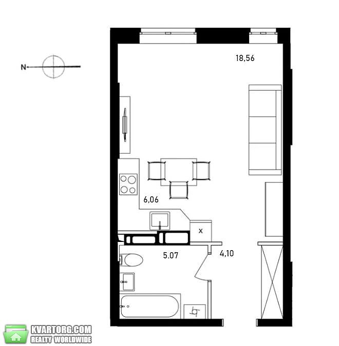 Sell 1-room apartment. Киев, Надднепрянское шоссе — photo 3