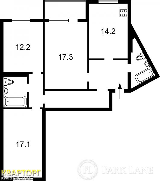 Sell 3-room apartment. Киев,  Бакинская — photo 2