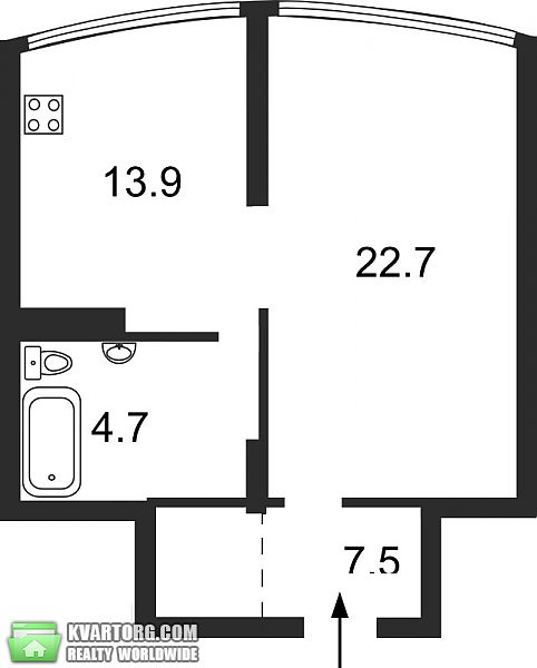 продам 1-комнатную квартиру. Киев,  Героев Сталинграда пр - фото 8