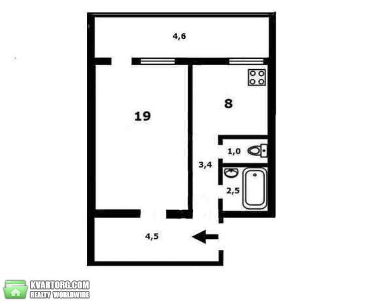 Sell 1-room apartment. Киев,  Тростянецкая — photo 6