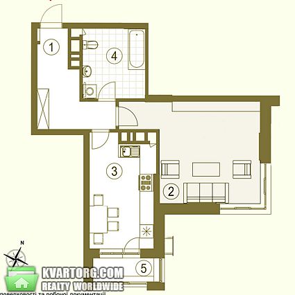 Sell 1-room apartment. Киев, Горького — photo 2