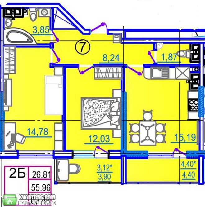 Sell 2-room apartment. Одесса, Академика Вильямса — photo 1