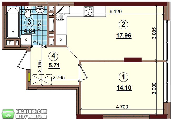 Sell 1-room apartment. Киев,  Правды пр — photo 3