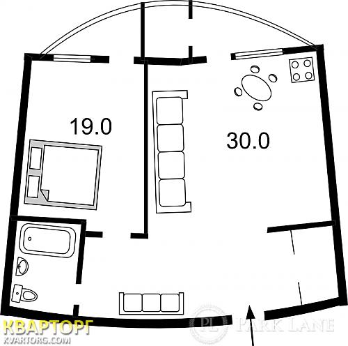 Sell 1-room apartment. Киев, Днепровская наб — photo 2