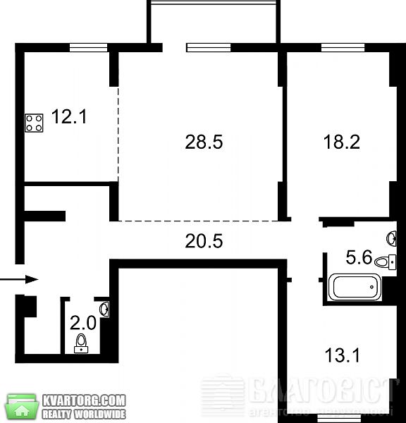 Sell 3-room apartment. Киев, Шумского — photo 3
