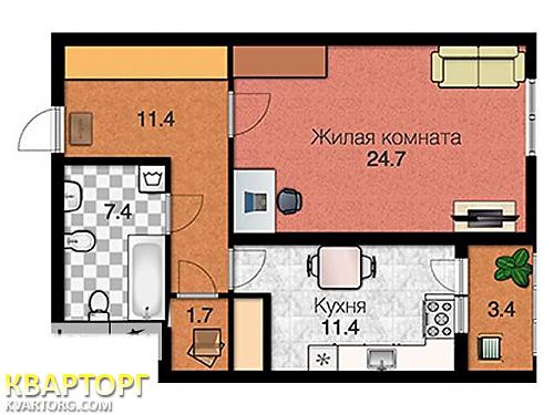Sell 1-room apartment. Киев, Клименко — photo 1
