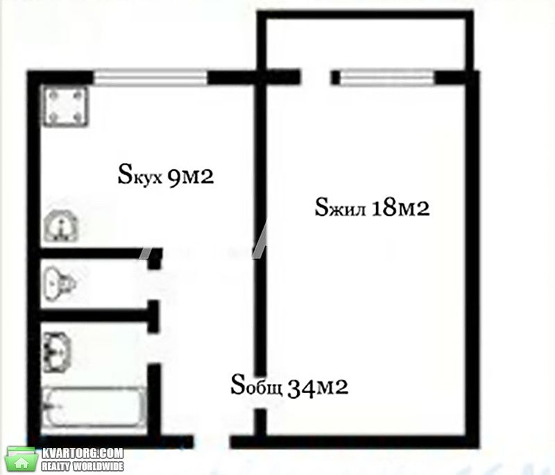 продам 1-комнатную квартиру. Одесса,  Вильямса академика - фото 8