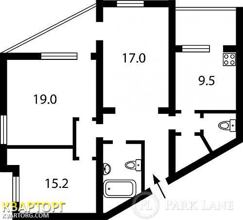 Sell 3-room apartment. Киев, Горького — photo 2