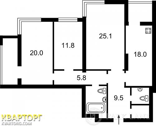 Sell 3-room apartment. Киев,  Краснозвездный пр — photo 2