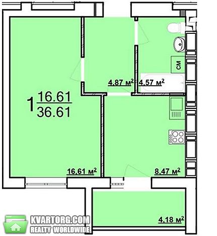 Sell 1-room apartment. Харьков, Архитекторов — photo 10