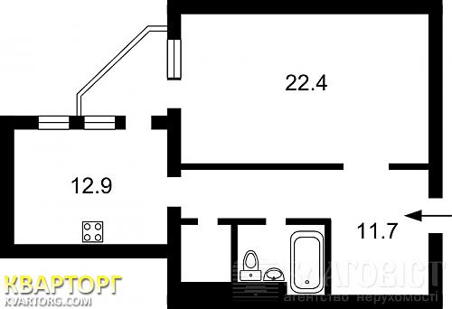 Sell 1-room apartment. Киев,  Ломоносова — photo 2