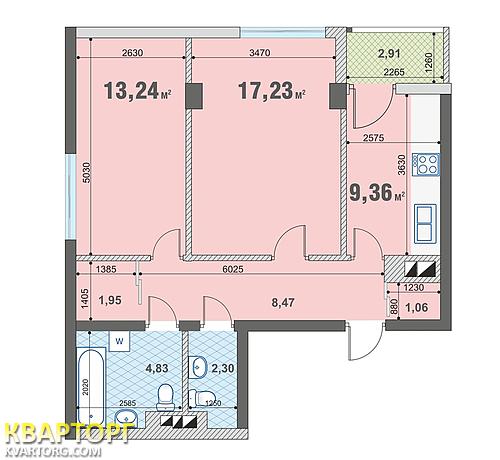 продам 2-комнатную квартиру. Киев,   Богатырская - фото 3