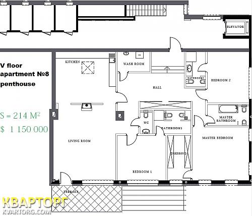 Sell multi-room apartment. Киев,  Глазунова — photo 10