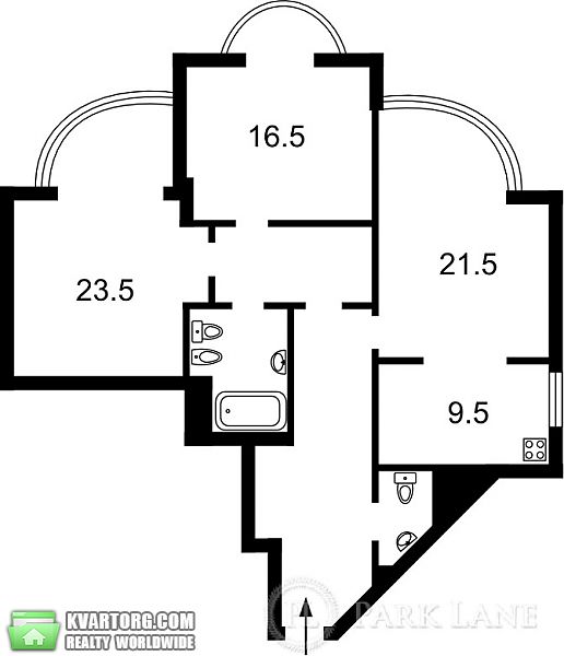 Sell 3-room apartment. Киев, Ломоносова — photo 2