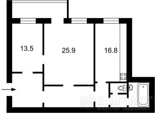 Sell 2-room apartment. Киев, Городецкого Архитектора — photo 2