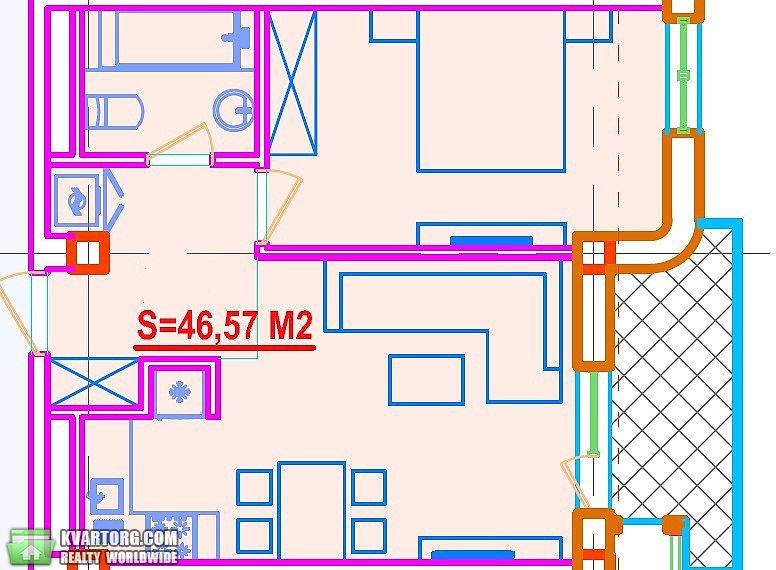 Sell 1-room apartment. Одесса, Вице адмирала Азарова — photo 3