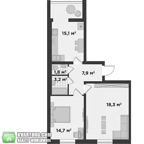 Sell 2-room apartment. Буча, Ивана Кожедуба — photo 3