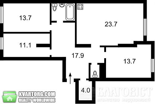 Sell 3-room apartment. Киев, Ахматовой — photo 2