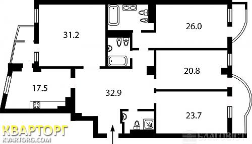 Sell 4-room apartment. Киев, бул.Л.Украинки — photo 3