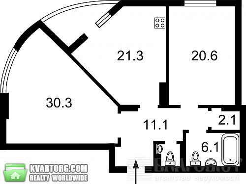 Sell 2-room apartment. Киев, 40-летия Октября просп — photo 2
