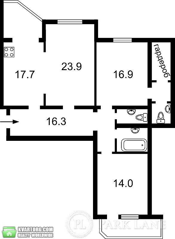 Sell 3-room apartment. Киев,  Ахматовой — photo 2