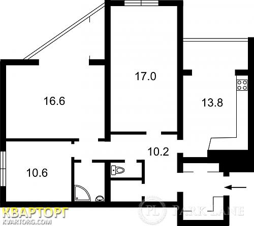 Sell 3-room apartment. Киев, Горького — photo 2