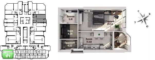 Sell 1-room apartment. Киев,  Антонова — photo 6