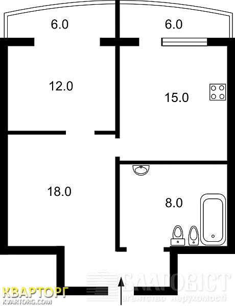 Sell 2-room apartment. Киев, Смелянская — photo 3