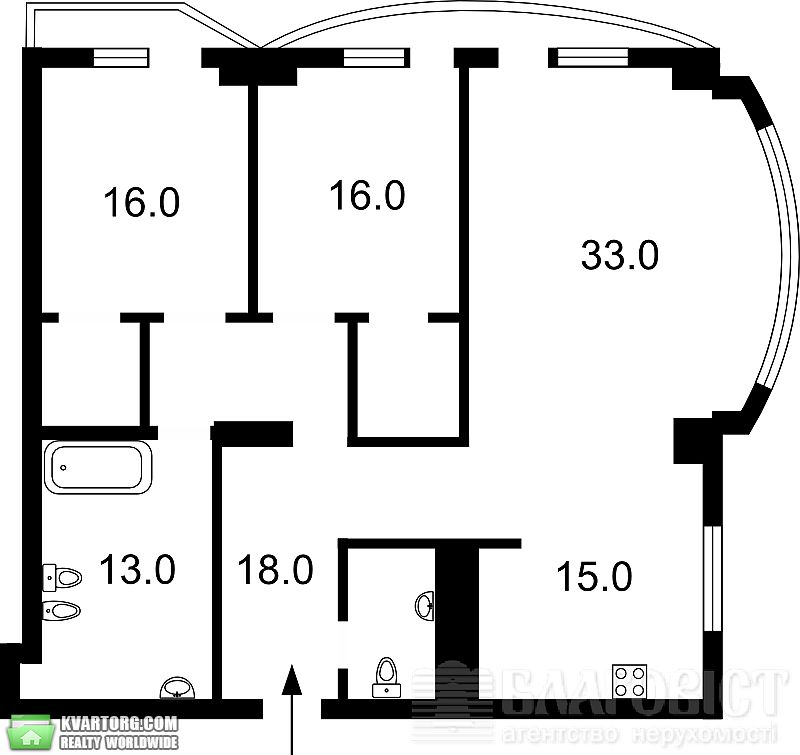 Sell 3-room apartment. Киев, Тургеневская — photo 3