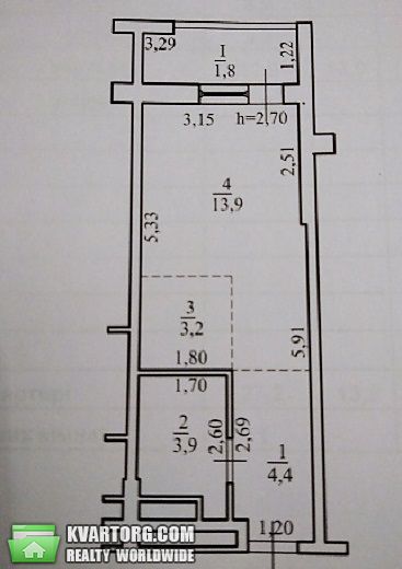 Sell 1-room apartment. Киев, Полевая — photo 9