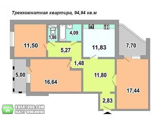 Rent out 3-room apartment. Киев,  ул. Белицкая, 18 — photo 5