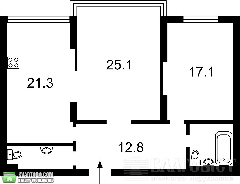 Sell 2-room apartment. Киев,  Днепровская наб — photo 6