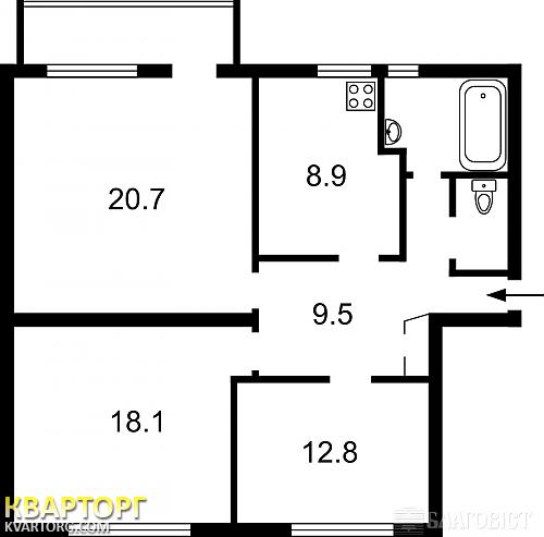 Sell 3-room apartment. Киев,  Леси Украинки бул — photo 2