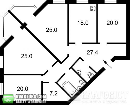 Sell 4-room apartment. Киев,  Окипной — photo 2