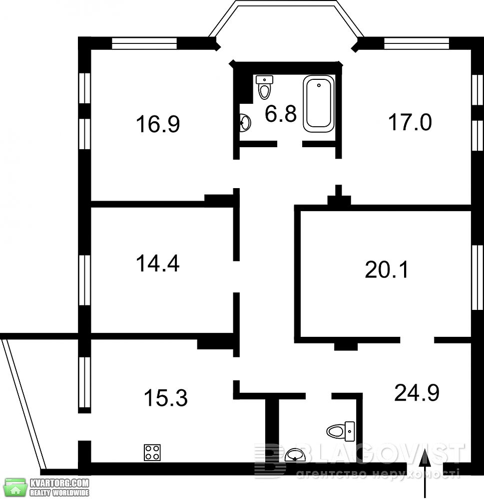 Sell 4-room apartment. Киев, кудряшова — photo 2