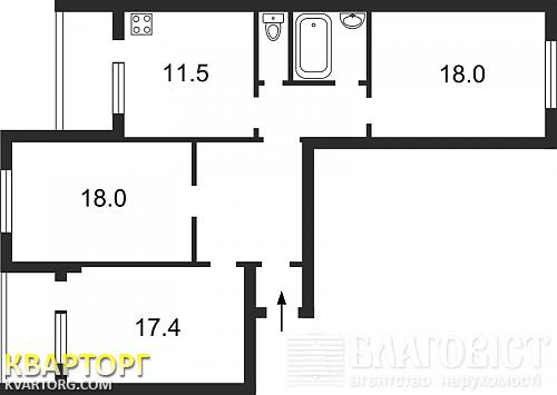Sell 3-room apartment. Киев, Урловская — photo 9