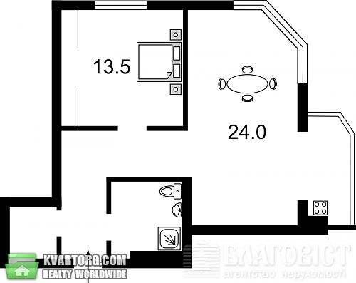 Sell 2-room apartment. Киев, Днепровская наб — photo 2