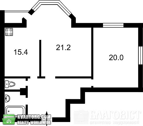 Sell 2-room apartment. Киев, Волынская — photo 1