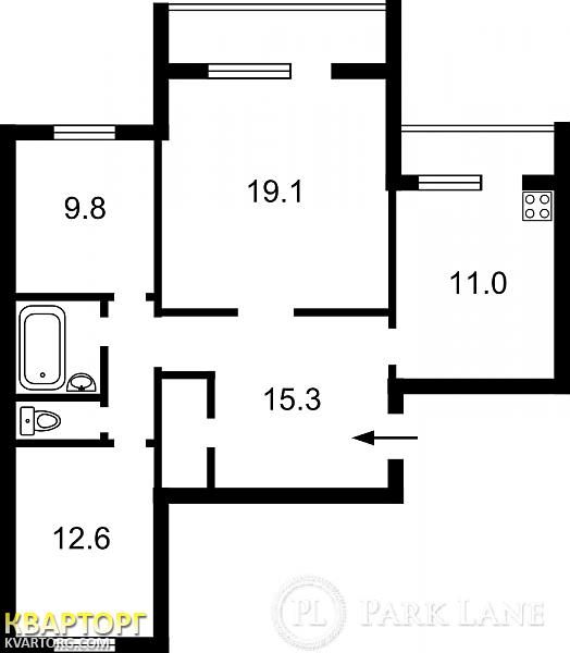 Sell 3-room apartment. Киев, Пулюя — photo 2
