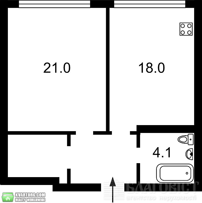 Sell 1-room apartment. Киев,  Днепровская наб — photo 2