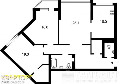 Sell 3-room apartment. Киев,  Срибнокильская — photo 2