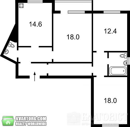 Sell 3-room apartment. Киев, Урловская — photo 1
