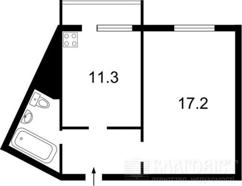 Sell 1-room apartment. Киев, Урловская — photo 4