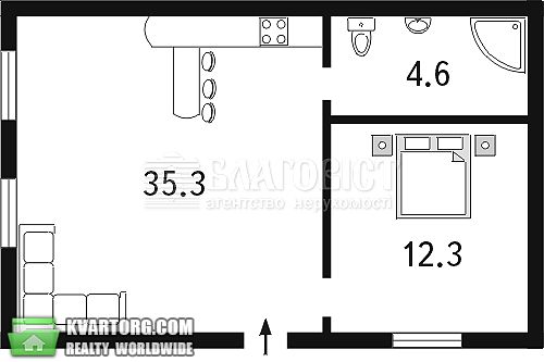 Sell 2-room apartment. Киев,  Богдана Хмельницкого — photo 7