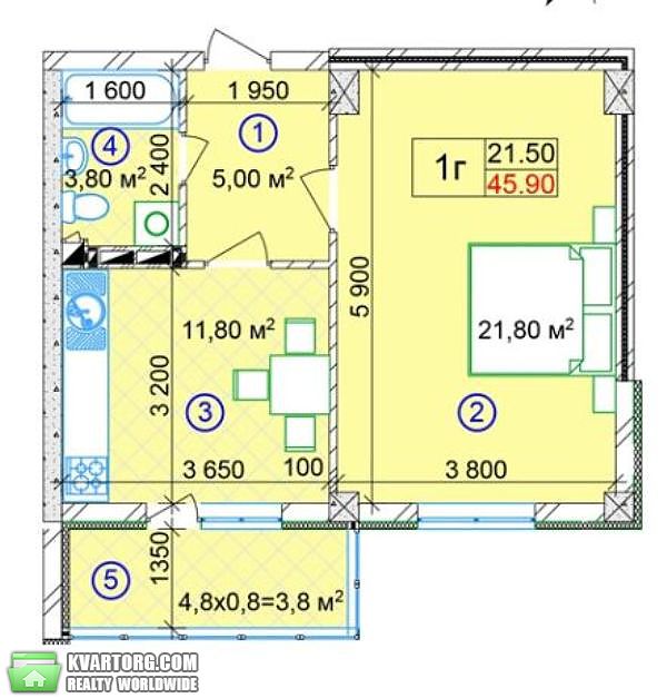Sell 1-room apartment. Киев,  Строителей — photo 8
