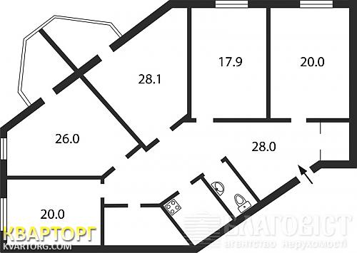 Sell 4-room apartment. Киев,  Окипной — photo 2