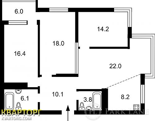 Sell 3-room apartment. Киев, Петрицкого — photo 3