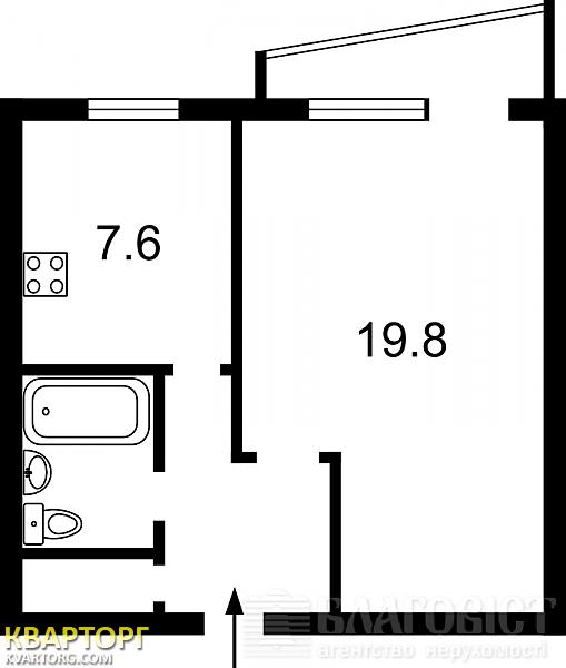 Sell 1-room apartment. Киев, Харьковское шоссе — photo 2